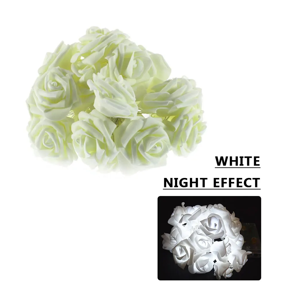 Розовые светодиодные гирлянды романтические 2 м струнные огни занавески