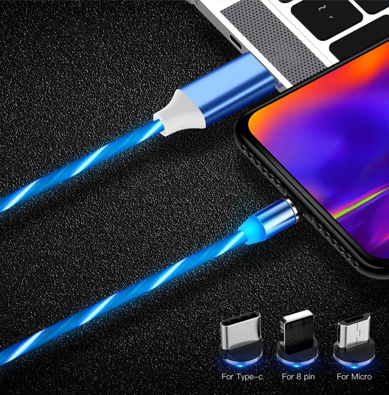 MOOJECAL Магнитный зарядный кабель Micro usb type C зарядное устройство Быстрая зарядка для iPhone XS Max samsung зарядный магнит Android телефон