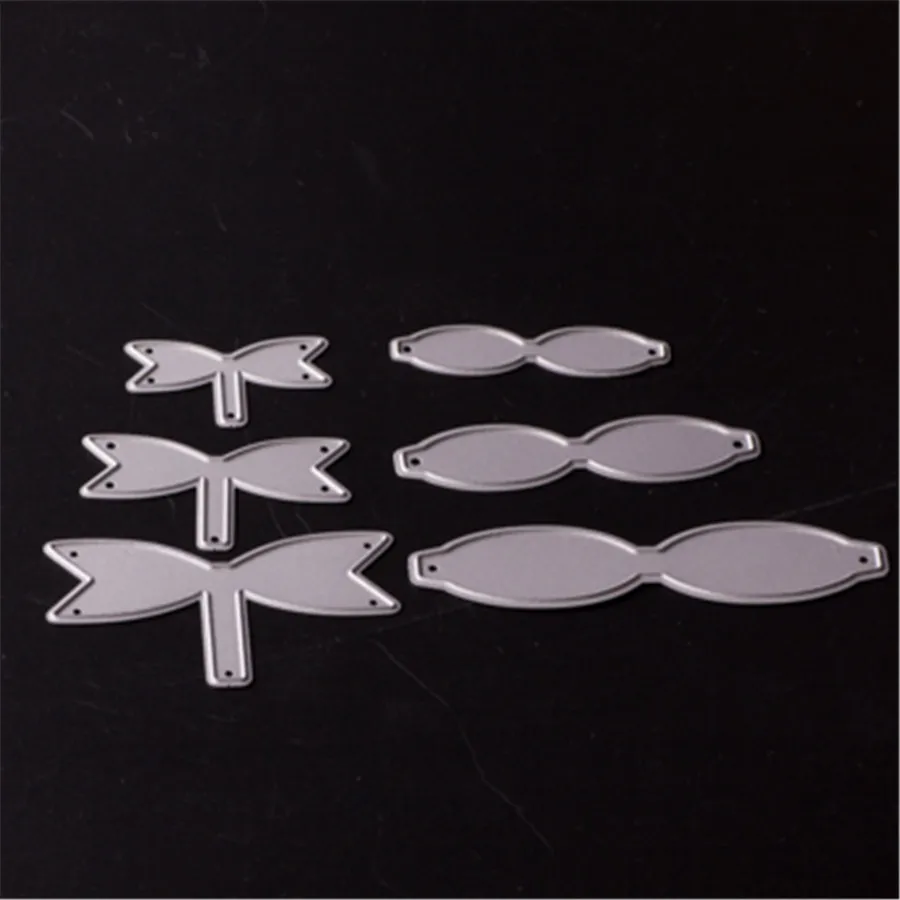 6pcs/Set bowknot Metal Cutting Dies For Scrapbooking Stencils DIY Craft Paper Cards Decoration Embossing Folder Bow Die Cutter | Дом и сад