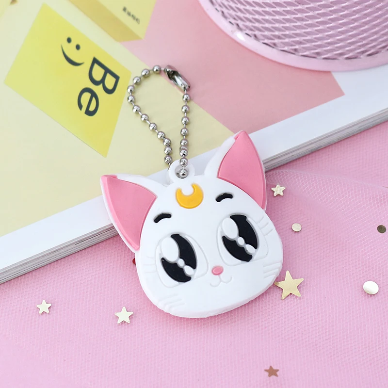 2 шт./компл. новый силиконовый защитный чехол с мультяшным рисунком для ключей