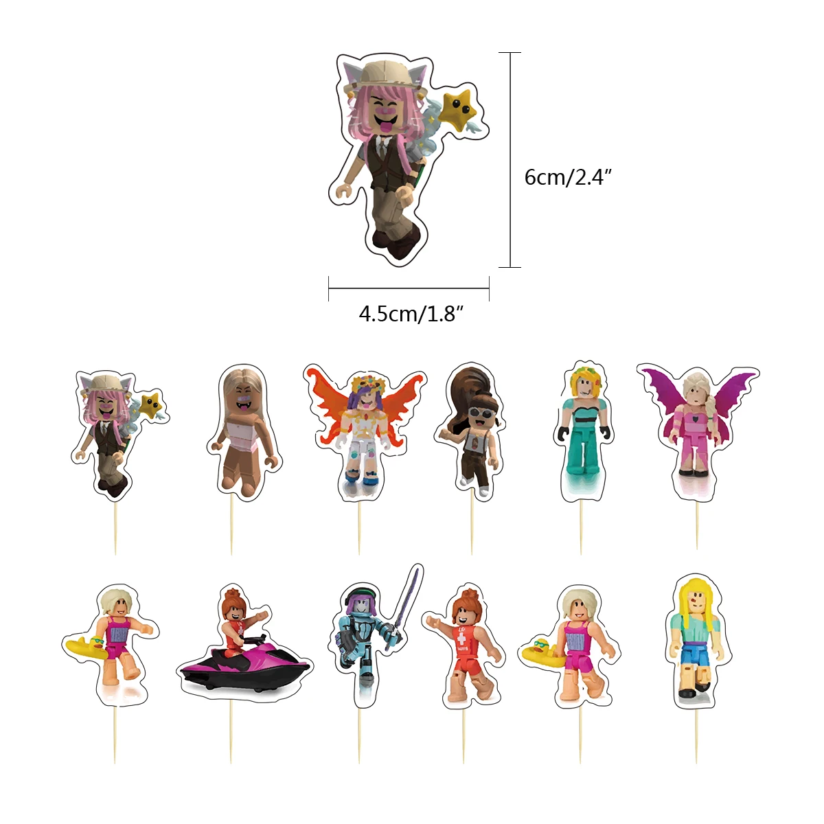 1 комплект Robloxs украшения для вечерние девочек розовый пиксельный воздушный шар