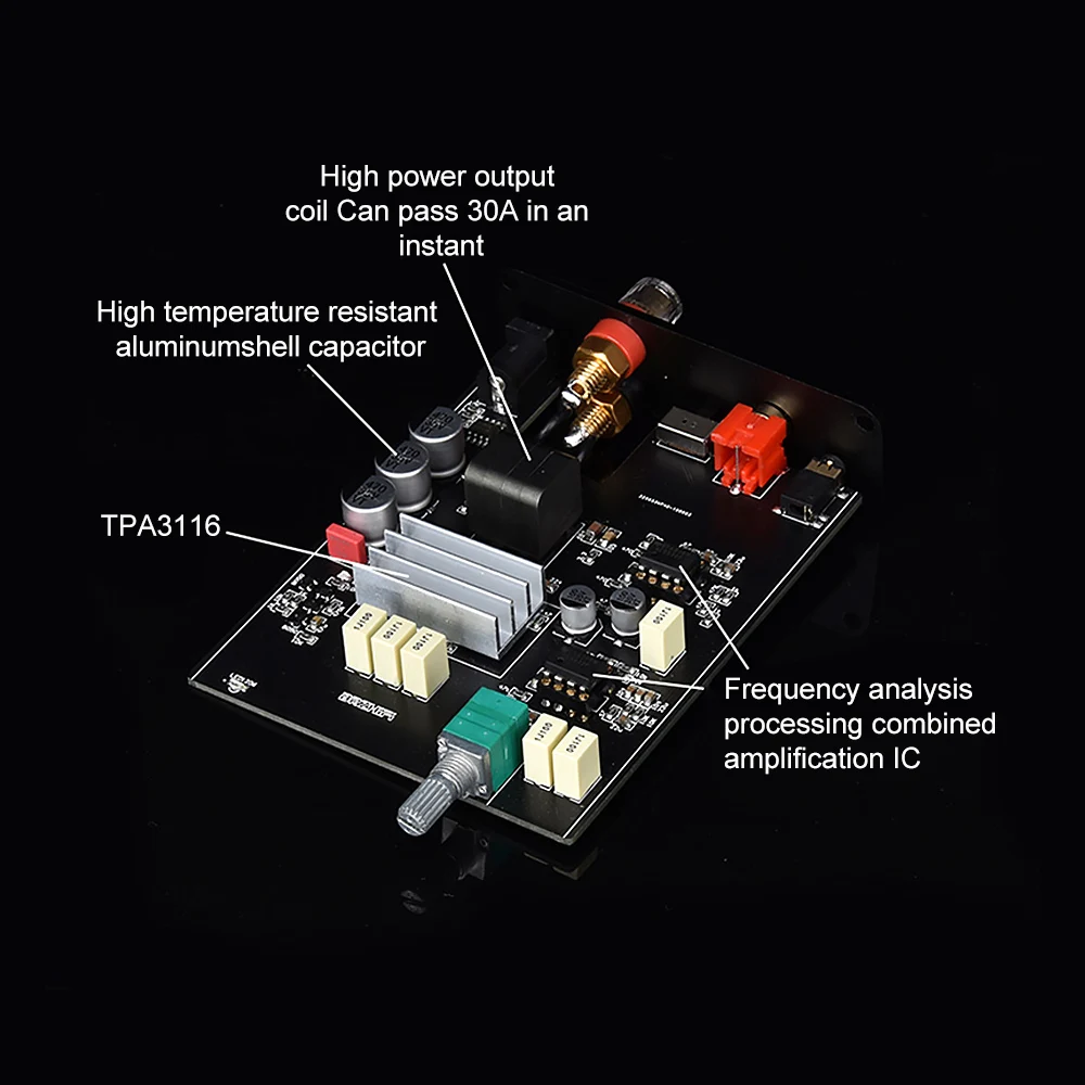 Усилитель звука BRZHIFI Mini HIFI TPA3116 100 Вт усилитель высокой мощности для сабвуфера
