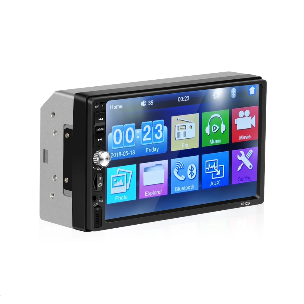 Mp5 Player 7012b 2 Din Bluetooth стерео радио аудио USB видео Музыка FM сенсорный