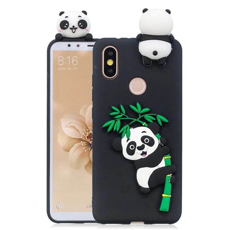 3D силиконовый чехол Kawaii Panda Unicorn Для Funda Xiaomi Mi A3 A1 A2 Lite для Coque 8 9 10 Note 9T Pro | Мобильные