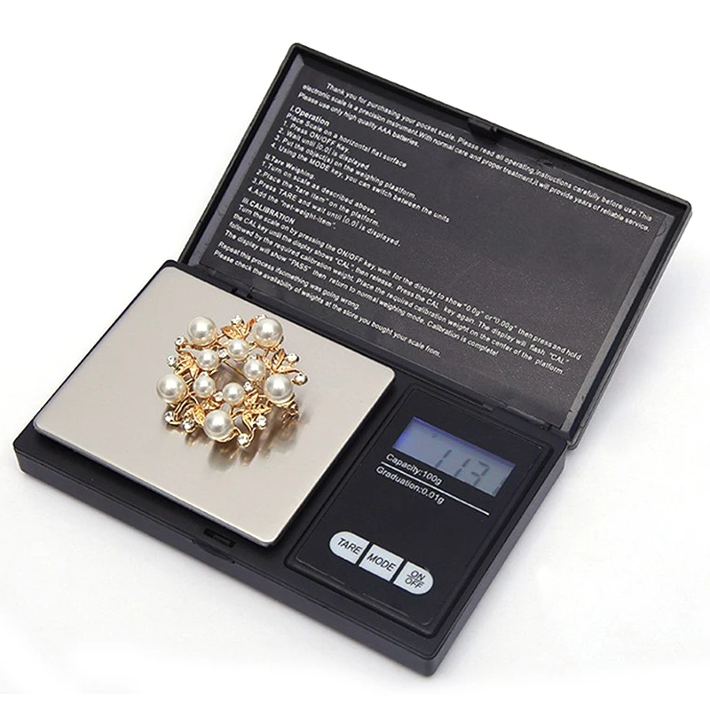 Precision LCD Digital Scales Powder Grain Jewelry Scale 3 Weighing Modes 0.01g 0.1g Mini Electronic Scales 100-1000g Tool HOt
