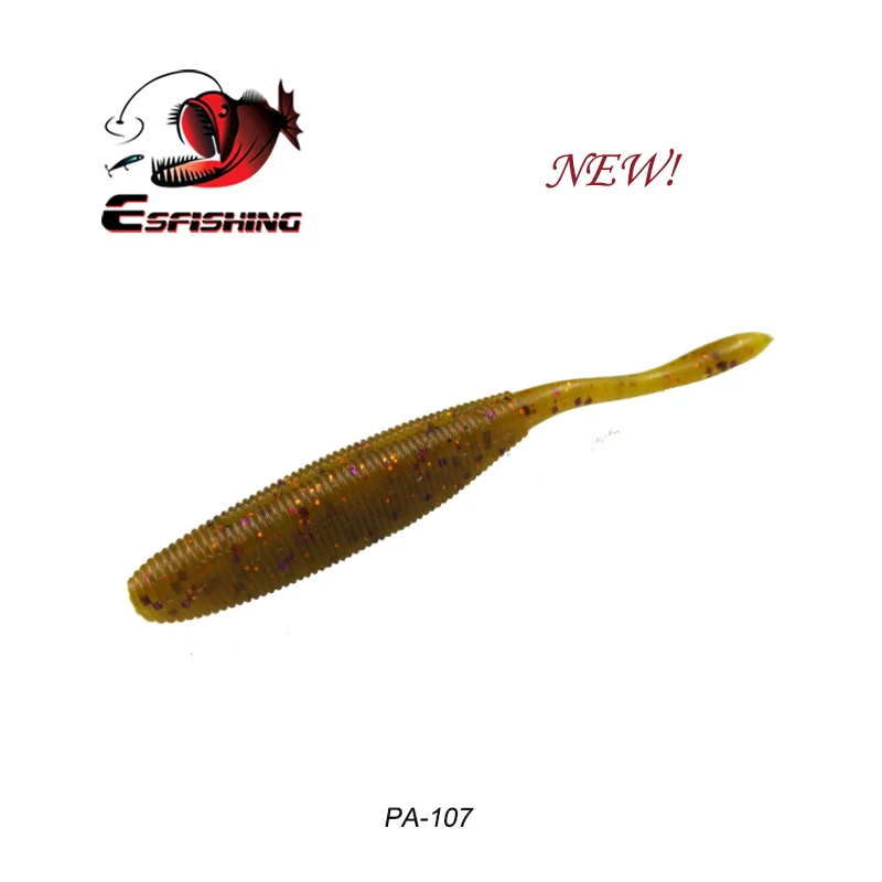 PA107 Esfishing рыболовные приманки весна мягкий силиконовый привод Shad 10 см 8 шт. снасти для рыбалки на карпа приманка китайская форель соленая - Цвет: PA107