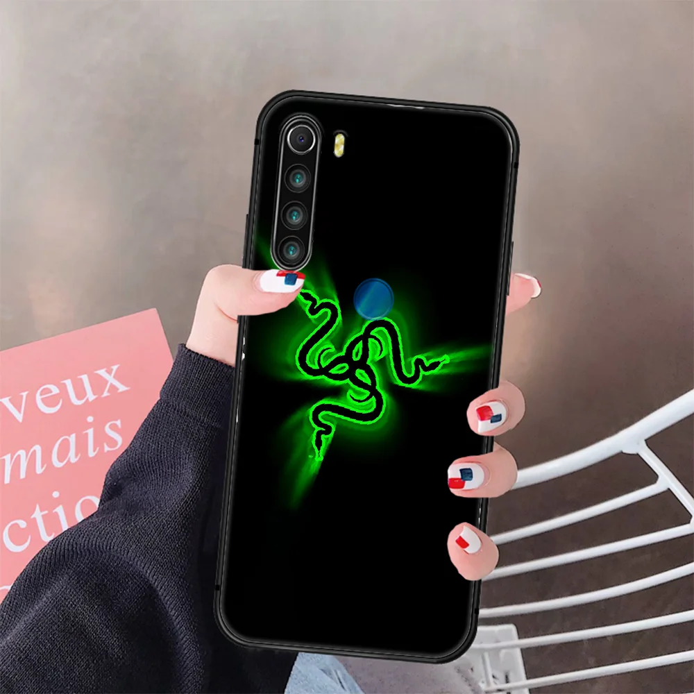 

Luxury Brand Razer Electronics Phone Case Cover Hull For XIAOMI Redmi 7a 8a S2 K20 NOTE 5 5a 6 7 8 8t 9 9s Pro Max black Cover