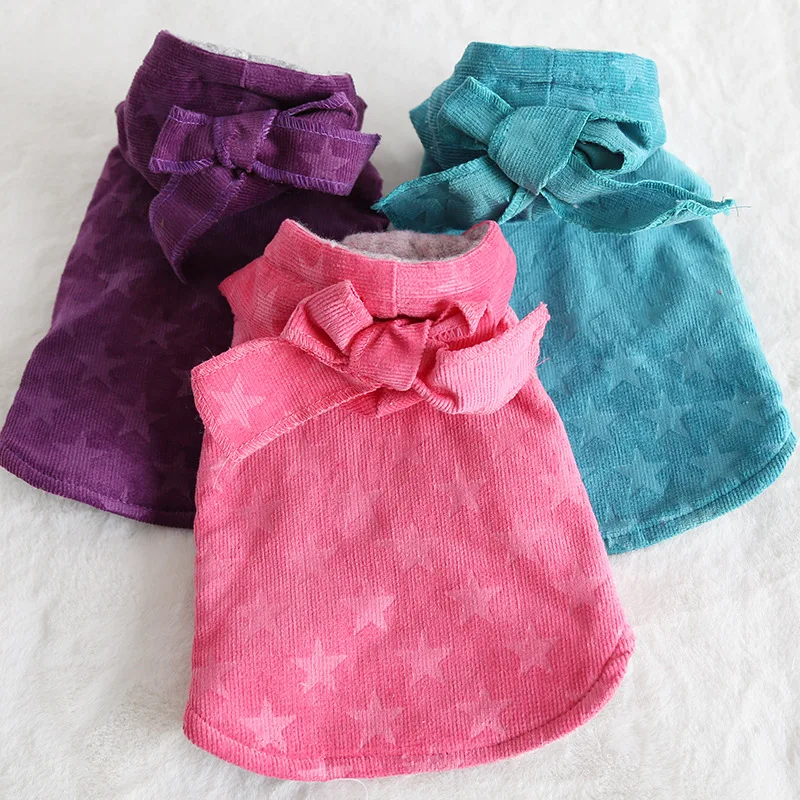 Милая пентаграмма собака домашняя кошка куртка пальто Зимний теплый маленький