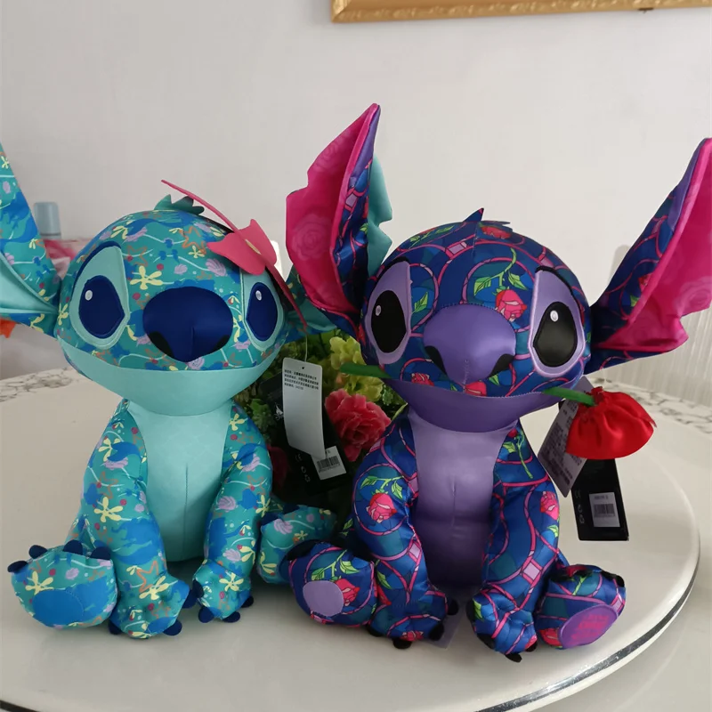 

2021 Original Disney Cartoon Lilo & Stitch Limited Edition Stitch rose Doll comfort doll birthday Christmas gift for girls