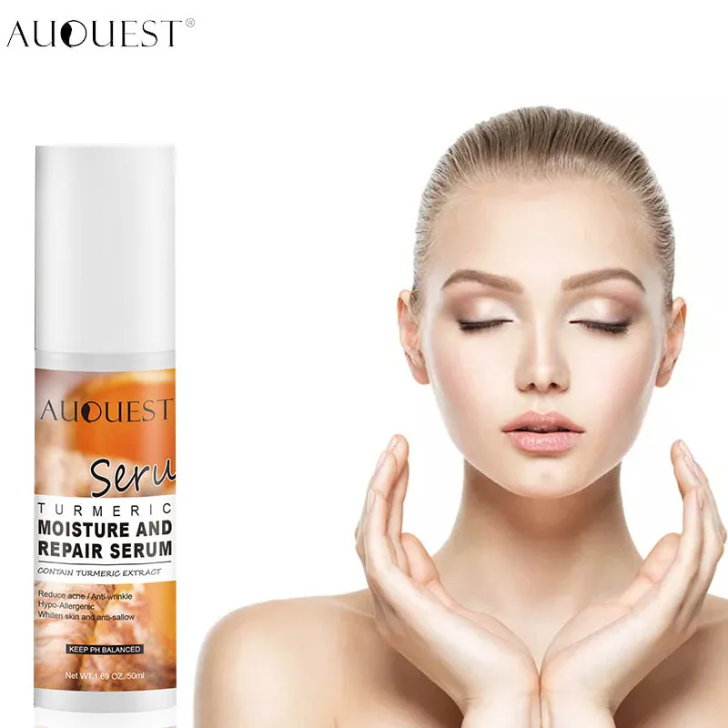 

AUQUEST Turmeric Collagen Face Serum 50ml Acne Treatment Whitening Moisturizing Repair Anti-wrinkle Shrink Pores Face Skin Care