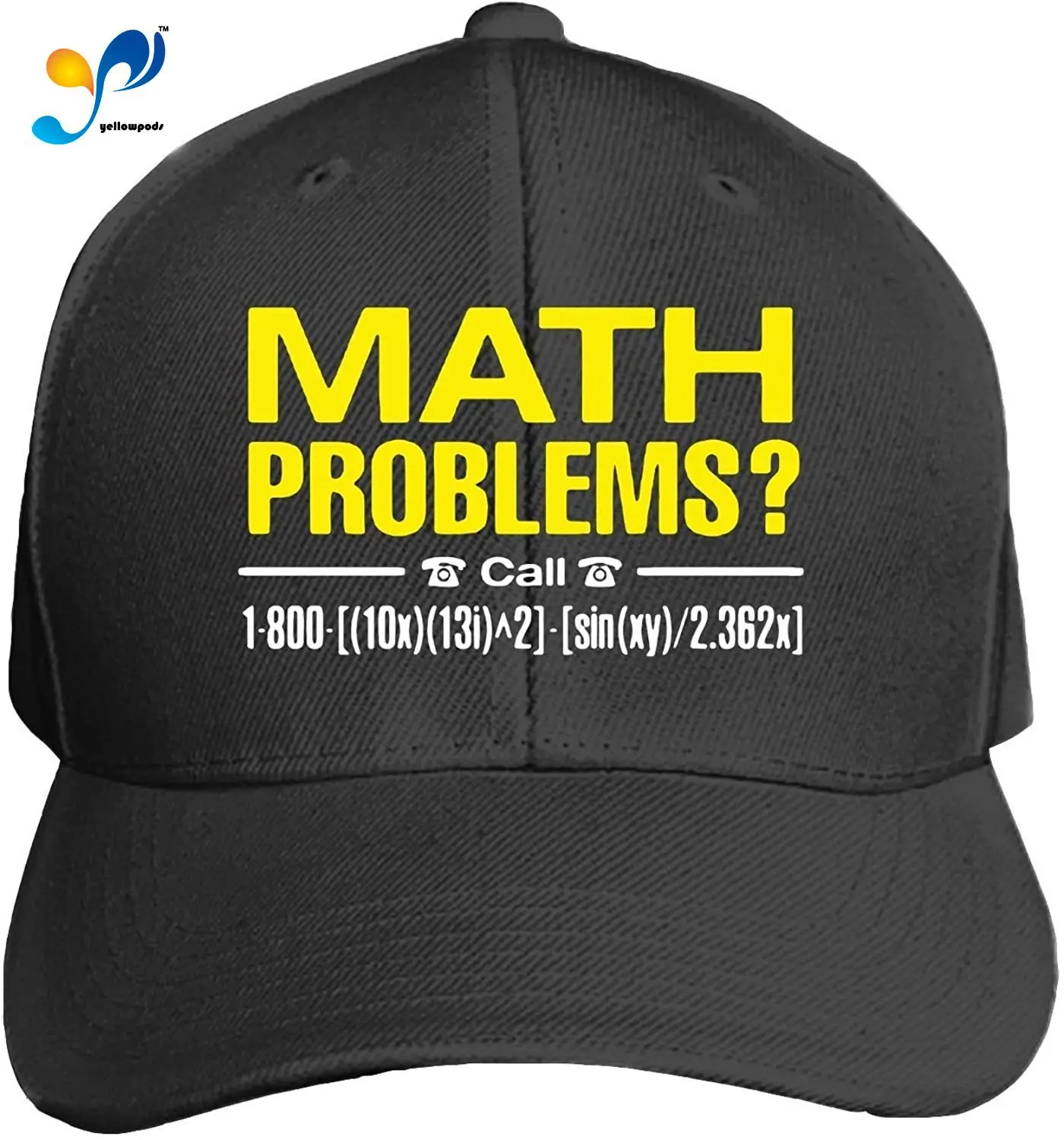 

Funny Math Joke Men's Structured Twill Cap Adjustable Peaked Sandwich Hat