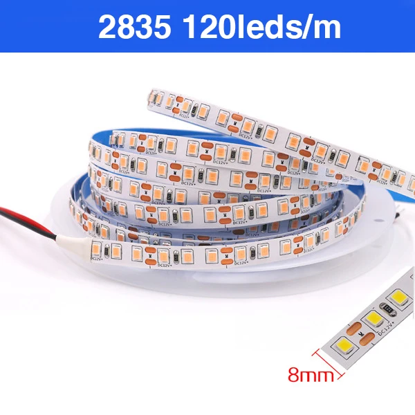 Светодиодная лента XUNATA 240LEDs/m 12В теплый/холодный белый 5м