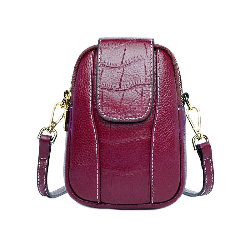 2019 модные сумки из натуральной кожи женские маленькие для телефона на плечо