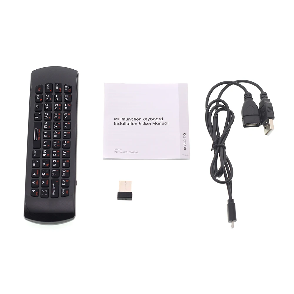 

Rii i25A Russian English Mini Keyboard 2.4G Wireless Air Mouse with Mic for Mini PC IPTV Media Player Smart Android TV Box X96