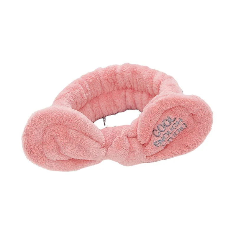 

Embroidered Letters Bow Rabbit Ears Hairband Ladies Headband Wash Face Makeup Headband hair bands