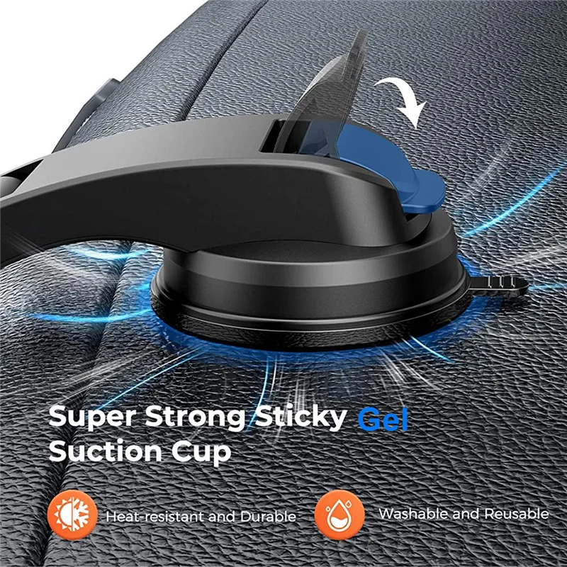 sucker mobile phone holder 360 degree rotation dashboard double holder stand in car no magnetic gps mount support for iphone free global shipping