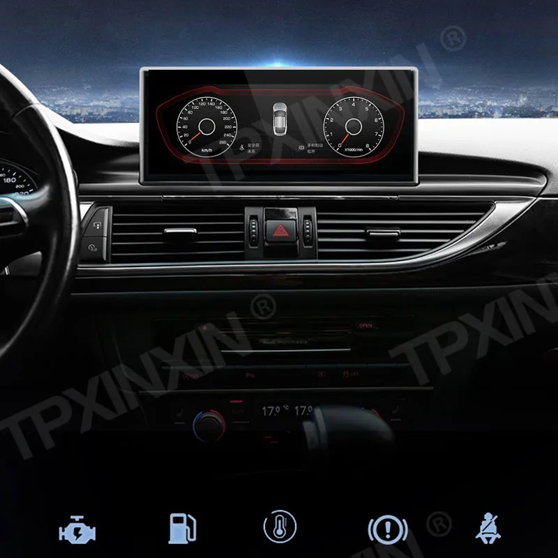 10 25 for audi a6 a6l c7 rs6 mmi tfsi android car gps navi radio carplay stereo audio accessories navigation with ips screen free global shipping