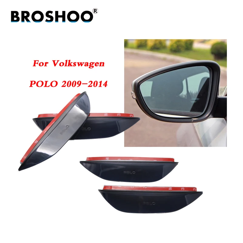 Наклейка на боковое зеркало заднего вида BROSHOO аксессуары от дождя для Volkswagen POLO 2009