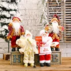 Большая кукла Санта Клауса 30*20 см 2020, украшение для рождественской елки, Новогоднее украшение для дома, подарок для детей, искусственная