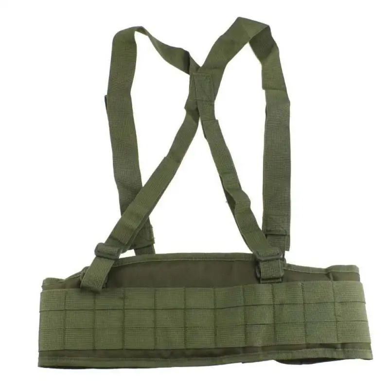 

Tactical Molle Belt Men's Combat Girdle H-shaped Military Army Special Waist Belt Soft Padded Adjustable Waistband