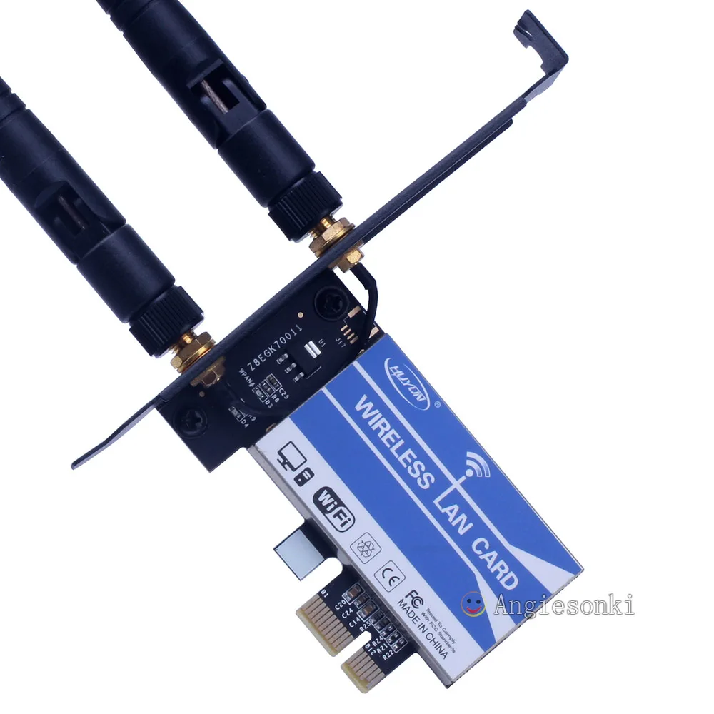 Сетевая WLAN карта DW1510 300M 802.11n 2 4/Φ Pci e 1X ~ 16X PC 6DB Антенна X2 Desktop WIFI адаптер BCM94322HM8L для Win