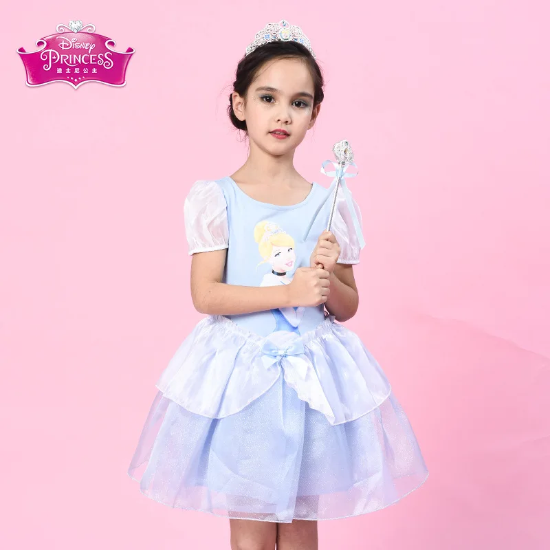 Платье Диснея платье принцессы Золушки детское нарядные платья для девочек