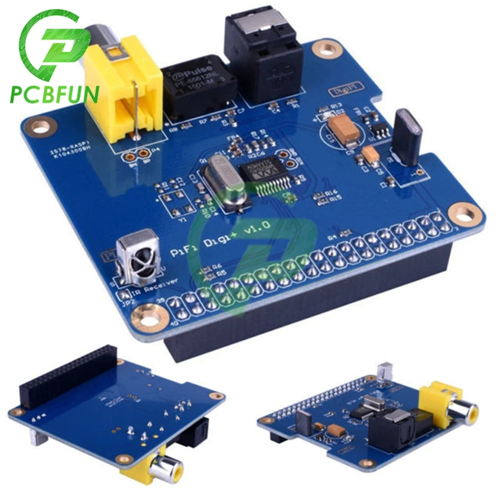 Цифровая звуковая карта HIFI DiGi модуль I2S SPDIF RCA оптическое волокно для Raspberry pi B +/A + 3 2