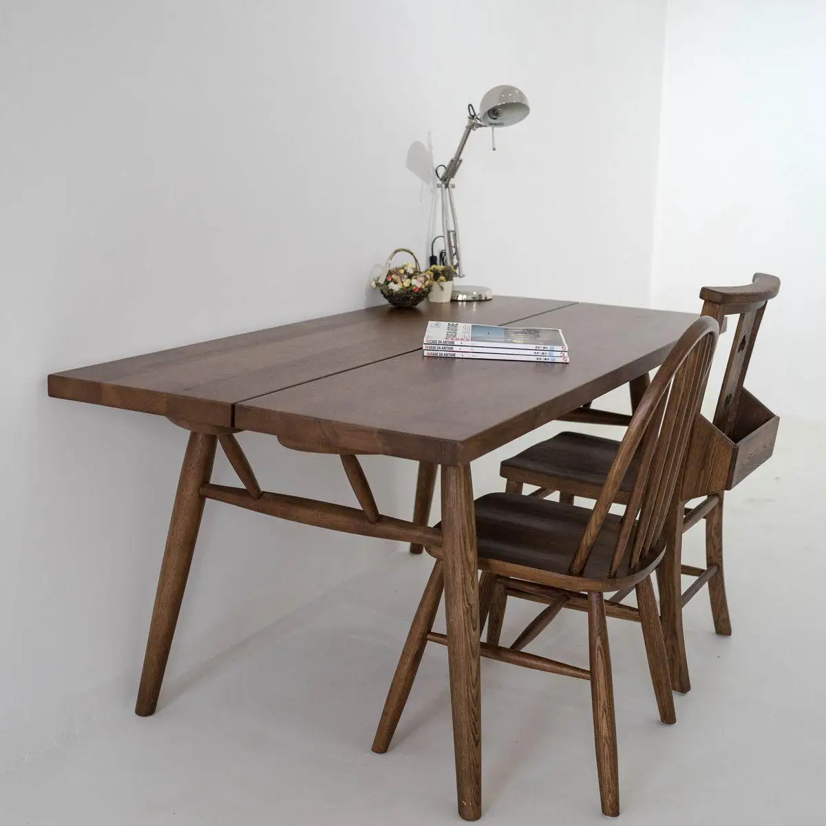 Zakka продуктовая антикварная мебель стул кофейня Северный Ercol Италия 60s Обеденный