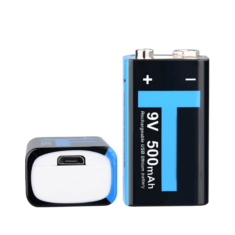 9-вольтовые перезаряжаемые литиевые батареи C9GD с разъемом Micro USB универсальная