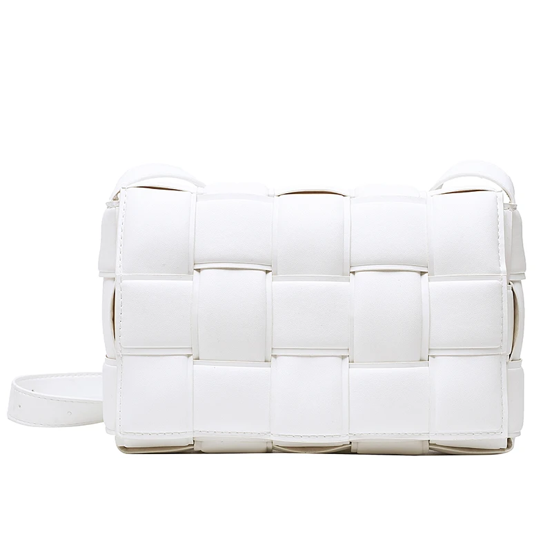 

Weave Small PU Leather Crossbody Bags For Women 2021 Solid Color Fashion Shoulder Handbags Female Travel Cross Body Bag