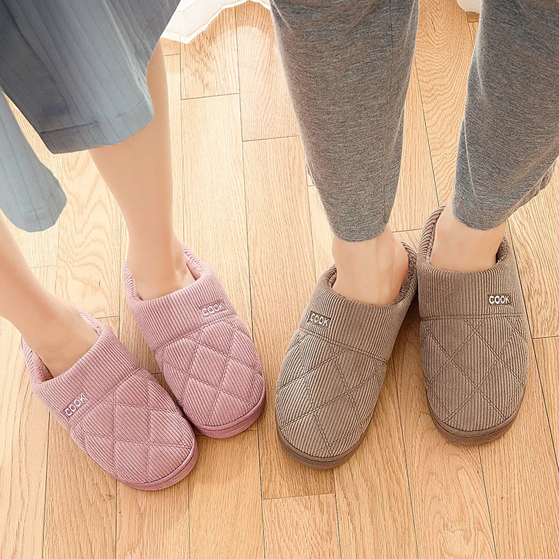 Мужская обувь Повседневные зимние теплые тапочки для мужчин Домашняя из мягкого