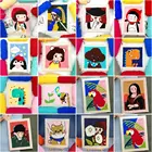 Набор для вышивки крестом, набор для рукоделия сделай сам с иглами для начинающих