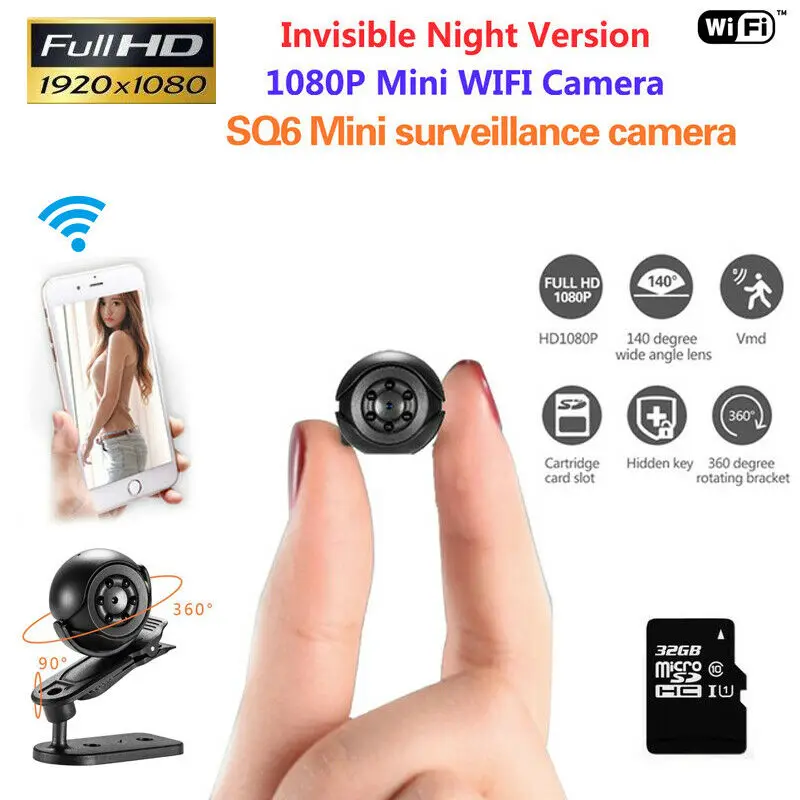 Мини ip-камера HD 1080 P беспроводная Wifi камера наблюдения ночное видение |