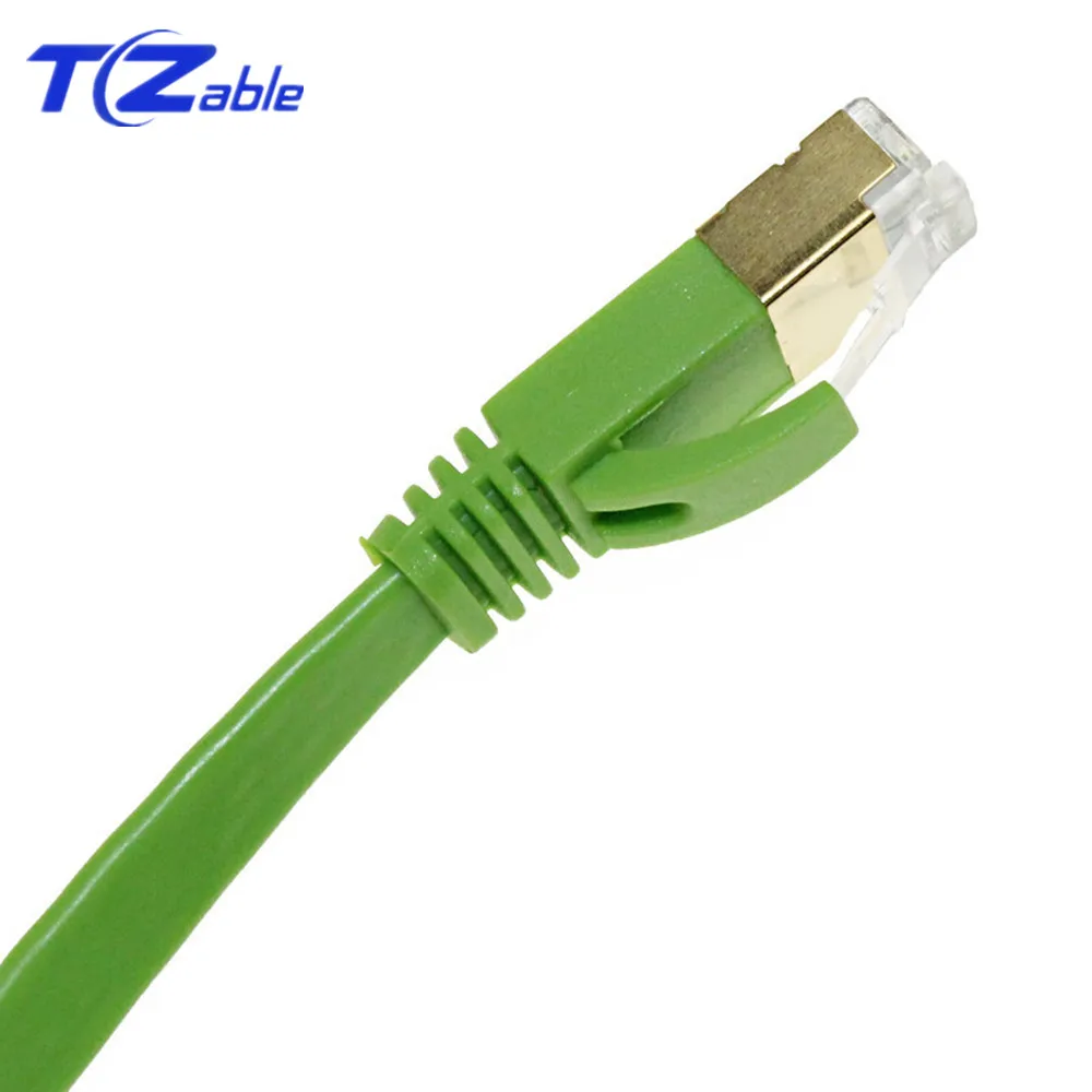 Ethernet кабель RJ45 Cat7 зеленый плоский сетевой UTP удлинитель кабеля для ноутбука