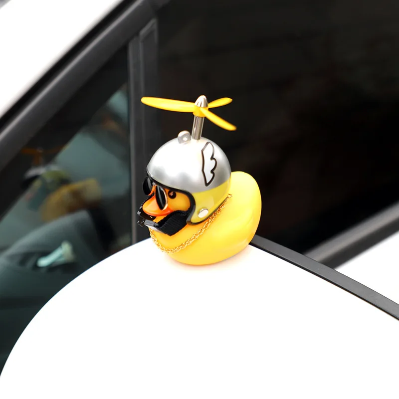 Крутое украшение для автомобиля, индивидуальный Летающий пропеллер Turbo Duck Dolll для приборной панели, зеркало заднего вида, капот, автомобильные аксессуары