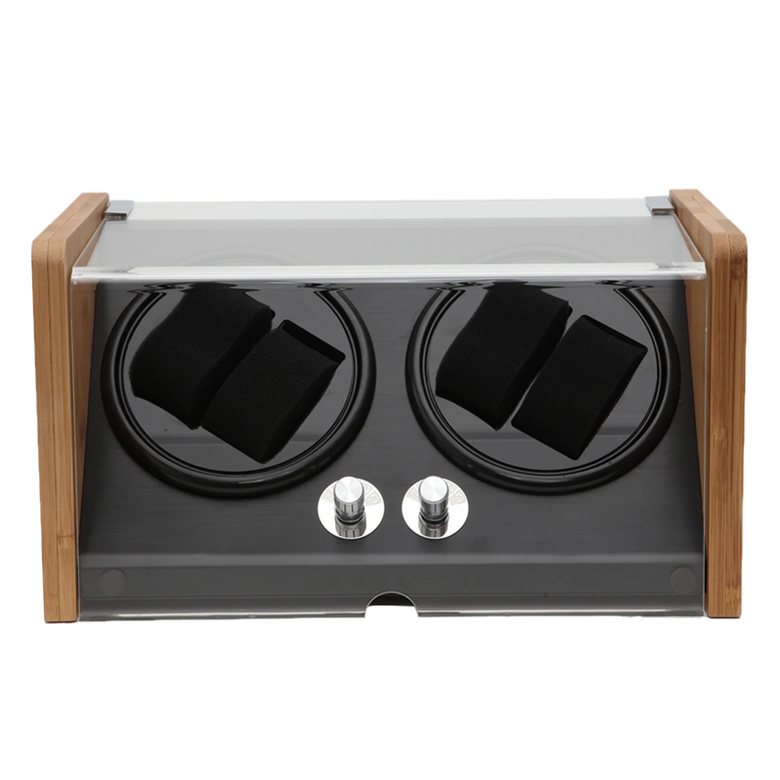 

Automatic Watch Winder Watches Storage Display Box Case Black Carbon Fiber