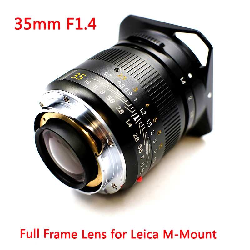 TTArtisan 35 мм F1.4 объектив камеры с полной рамкой для Leica M mount M240 M3 M6 M7 M8 M9 M9p M10