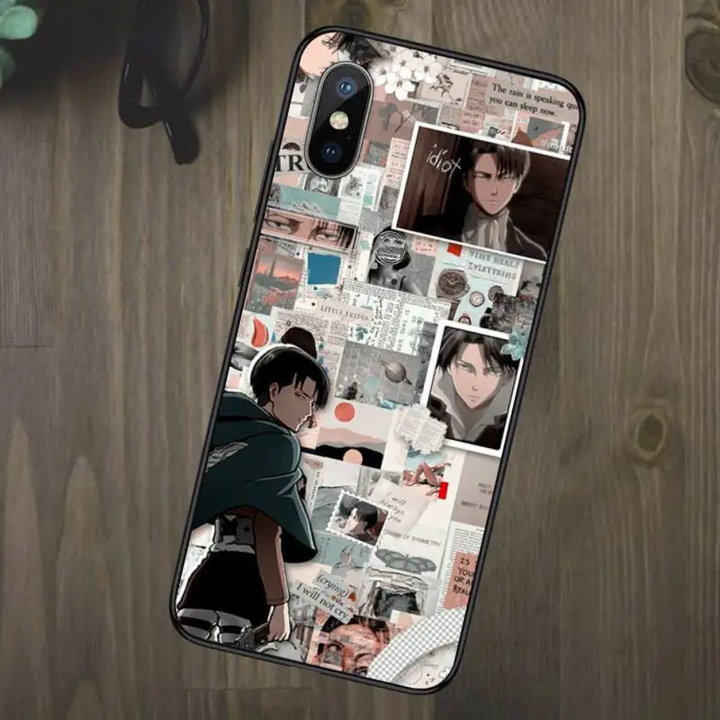 

Attack On Titan Levi Ackerman Phone Case for iPhone 11 12 mini pro XS MAX 8 7 6 6S Plus X 5S SE 2020 XR