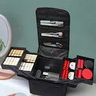 Сумка-Косметичка женская, многослойная, на молнии, органайзер портативного хранения, для путешествий