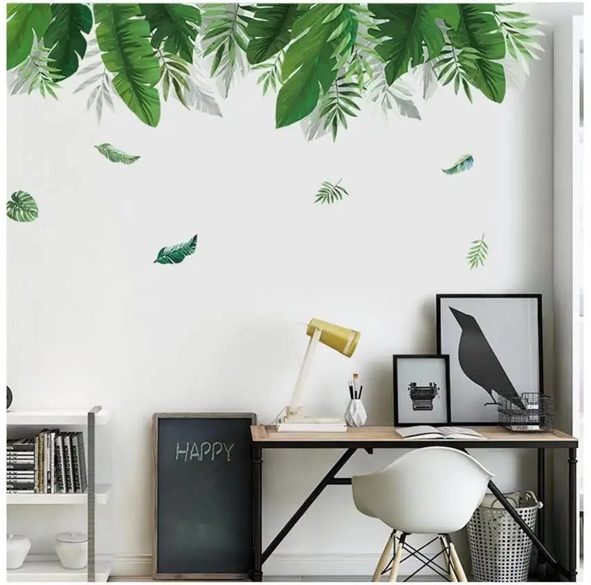 Растительное дерево наклейка на стену декор для комнаты украшение дома гостиной