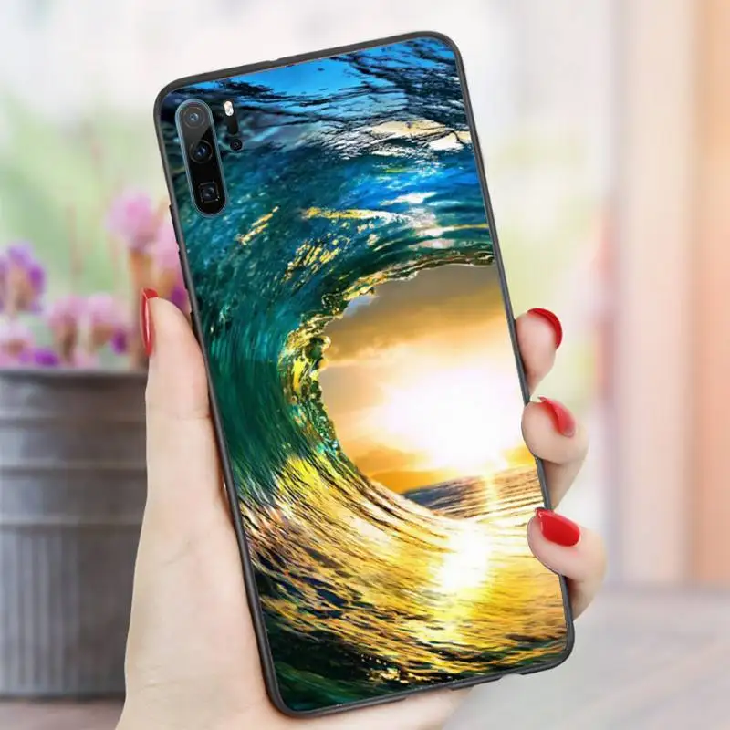 

Summer nature sea blue Ocean Waves Phone Case For Huawei honor Mate P 10 20 30 40 i 9 8 pro x Lite smart 2019 nova 5t