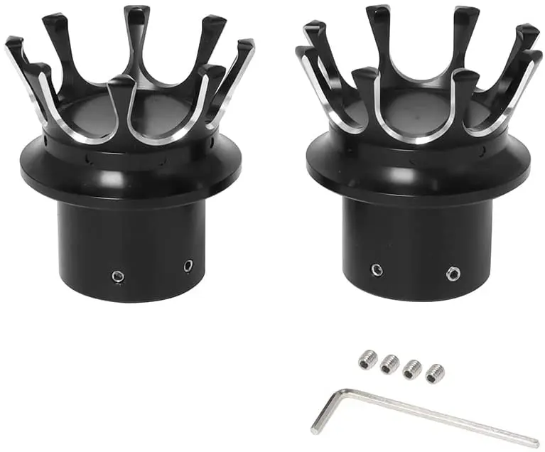 

Black White Axle Nut Covers Crown Front Axle Caps for 883 X48 1200