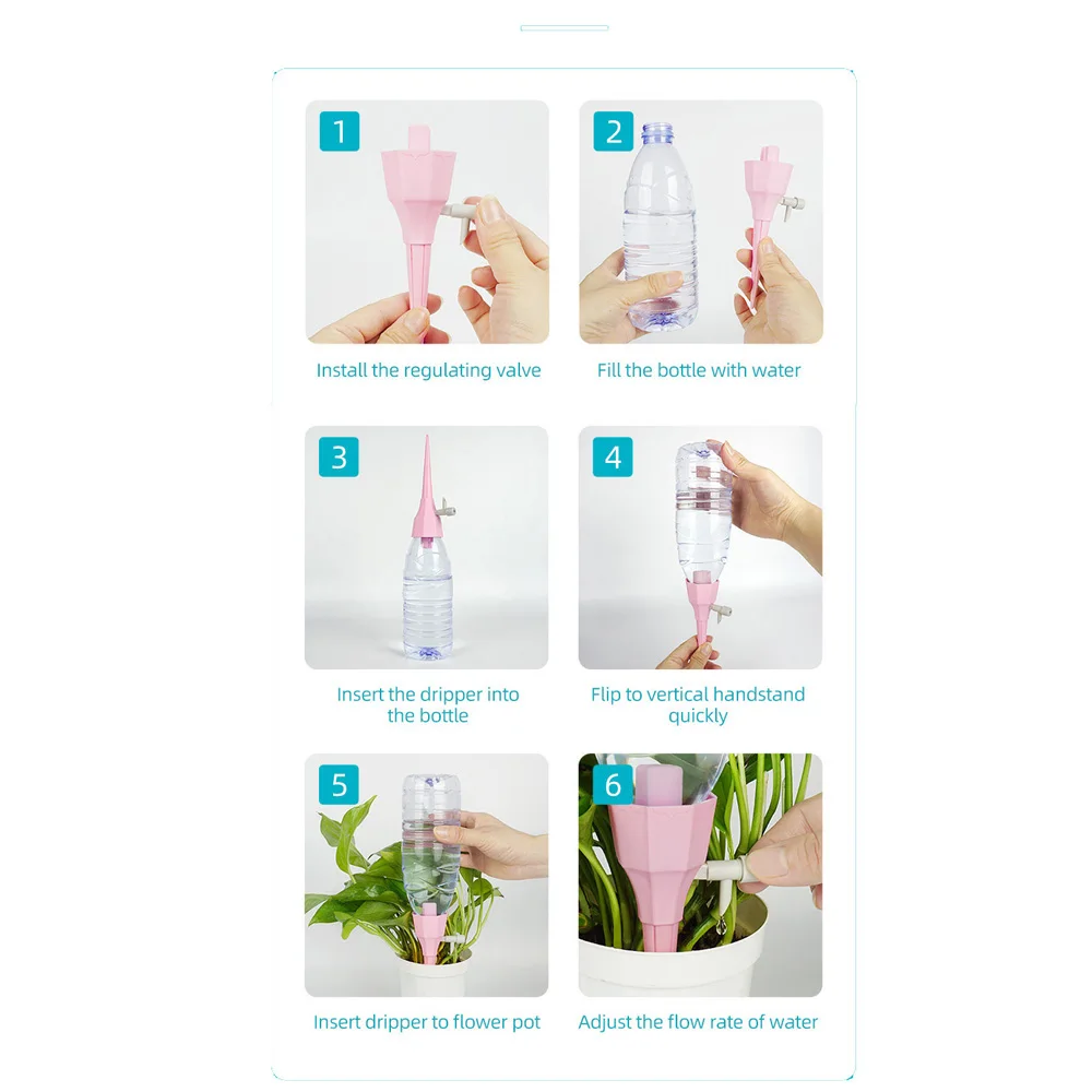 

Automatic pot plant watering drip irrigation system Adjustable Plant Waterer DIY taper watering water Flowerpot