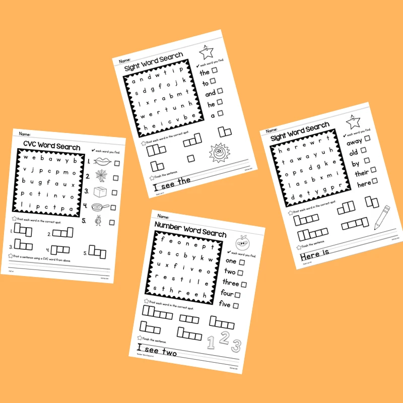 Обучающие игрушки для детей английскому языку простой поиск слов набор рабочих