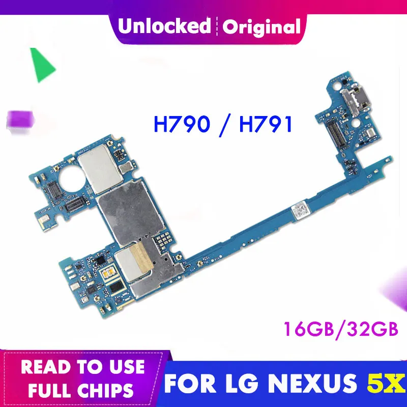 Оригинальная 16G 32G материнская плата для LG Nexus 5X H790 H791 Android IMEI с полным чипом