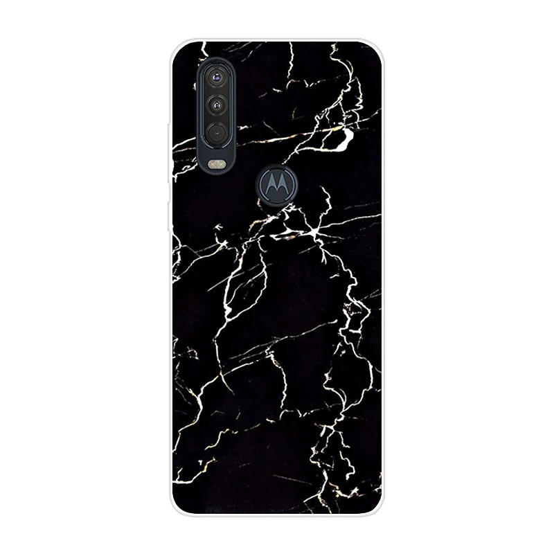 38 Для Motorola One Action чехол 6,3 ''мультяшная мягкая ТПУ Силиконовая задняя крышка для MOTO One Action OneAction чехол для телефона funda One Vision - Цвет: 38