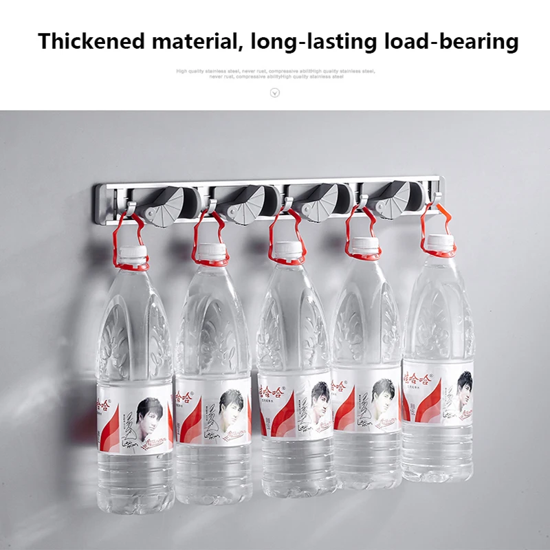 Настенный держатель для швабры вешалка метлы подвижные крючки щетки настенная