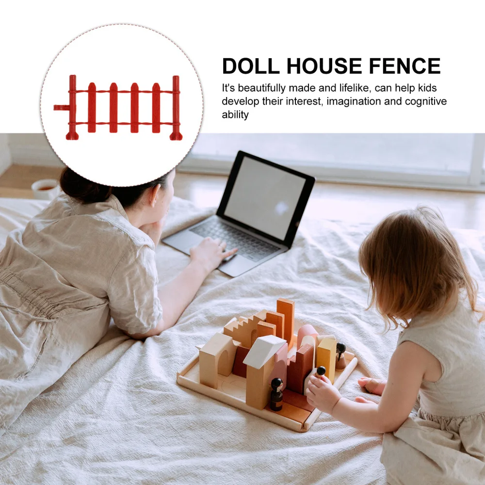 

50Pcs Simulation Fence Toys Fence Toys Simulated Farm Zoo Decoration