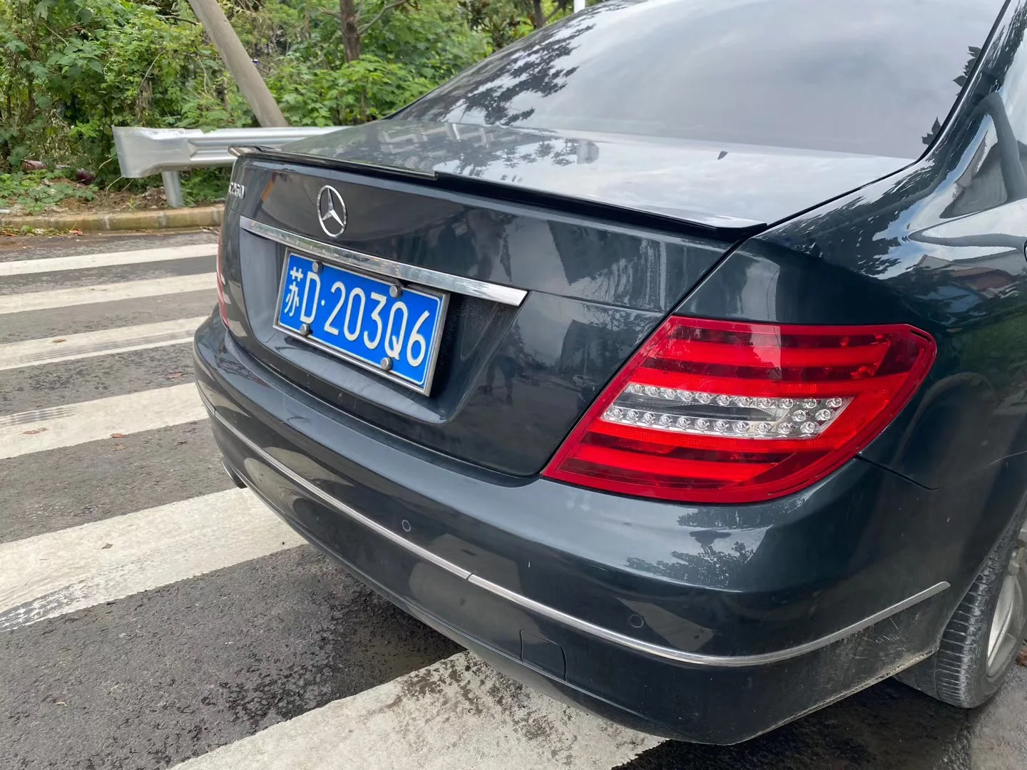 

For Benz W204 Spoiler Fiber Car Rear Wing Spoiler for Benz W204 C180 C200 C260 C280 C300 M4 Spoiler 2010-2014