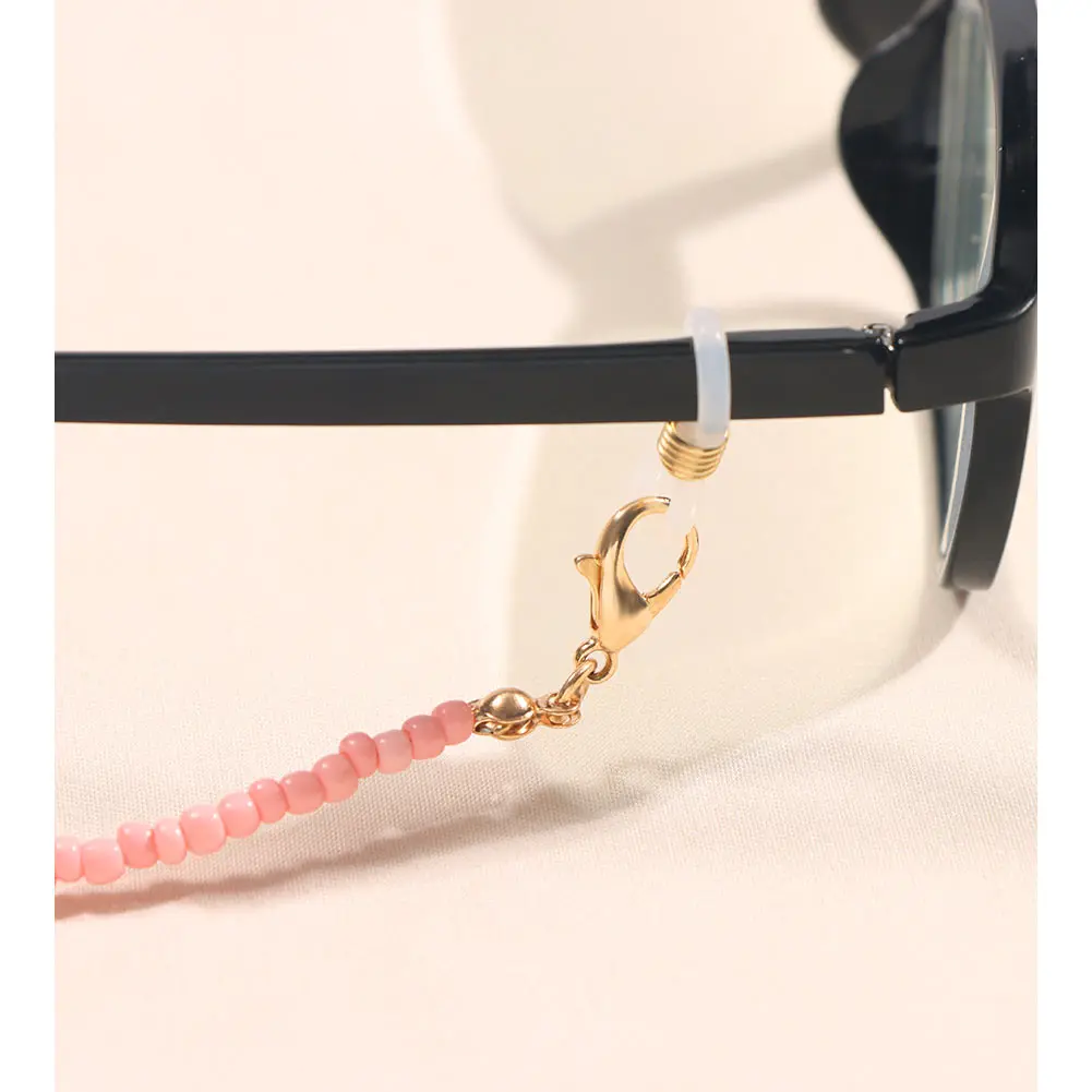Цепочка с радужными бусинами для очков Модный шнур солнцезащитных ремешок на шею
